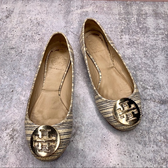 TORY BURCH | REVA SNAKE BALLET Flats - Picture 7 of 8